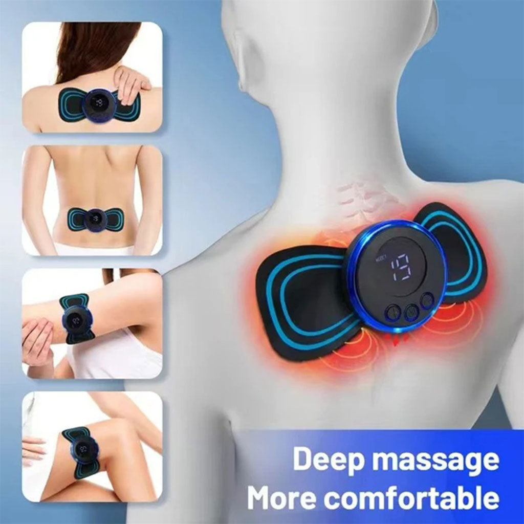 Appareil de Massage Électrique Portable EMS Multifonction pour Relaxation et Musculation