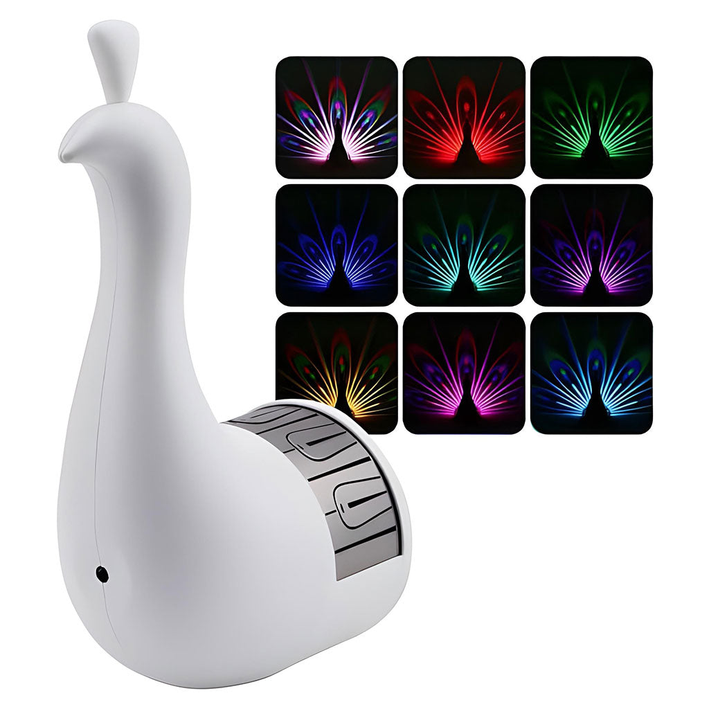 Lampe Projecteur Paon LED RGB – Ambiance Colorée & Télécommande