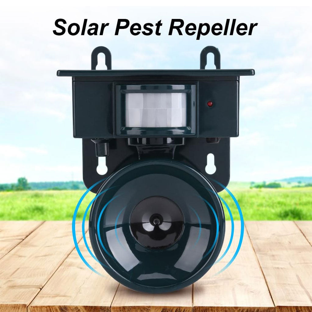 Répulsif Ultrasonique Intelligent pour Oiseaux – Solaire et Automatique