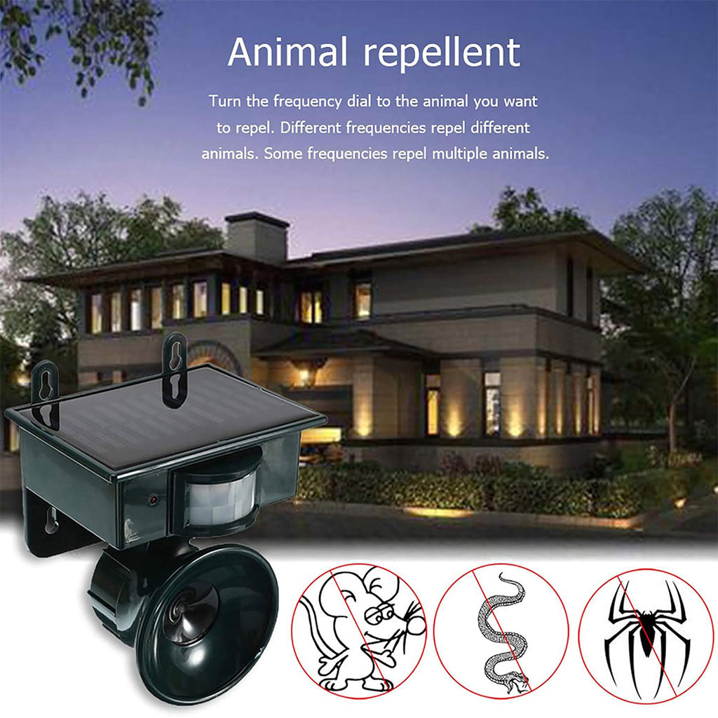 Répulsif Ultrasonique Intelligent pour Oiseaux – Solaire et Automatique