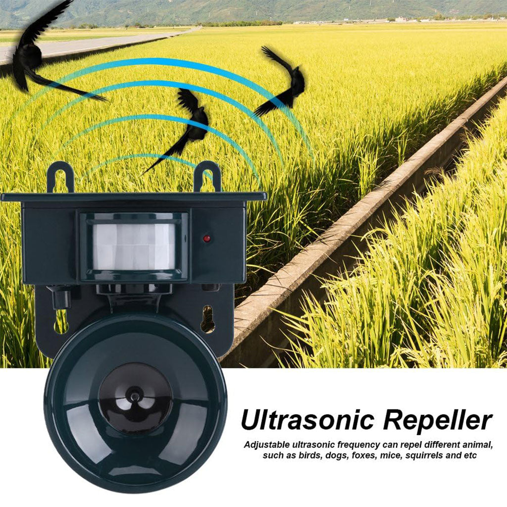 Répulsif Ultrasonique Intelligent pour Oiseaux – Solaire et Automatique