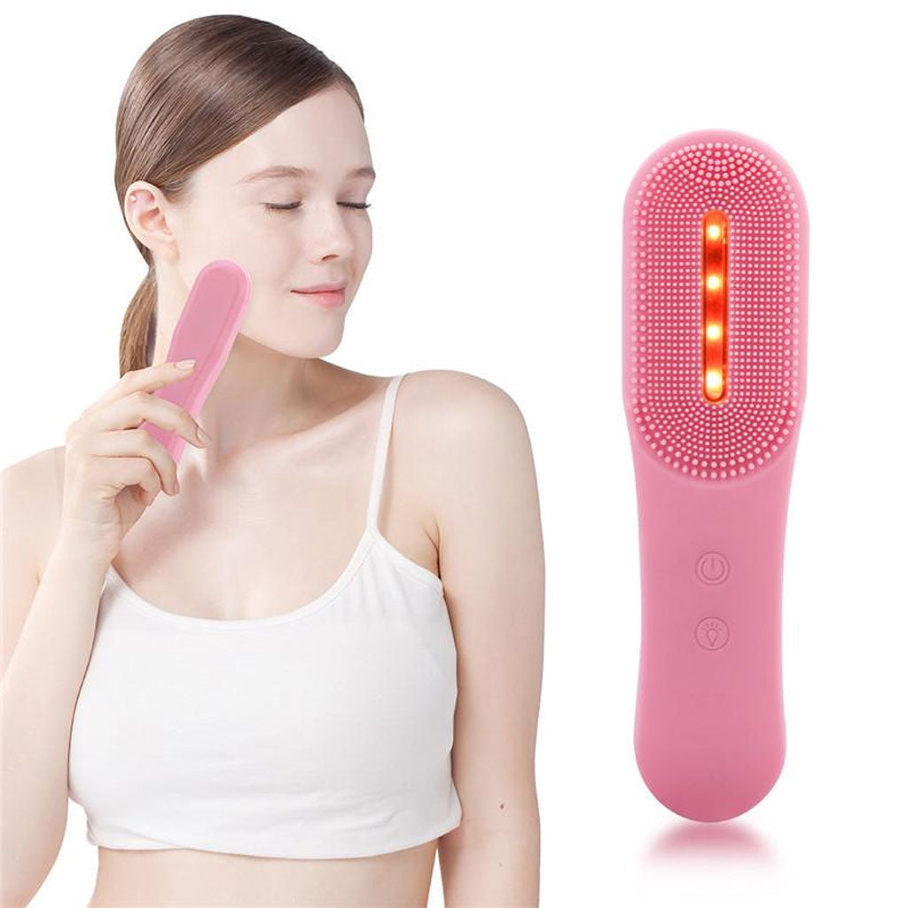 Brosse Nettoyante Visage Intelligente à LED : Nettoyage Profond et Photothérapie