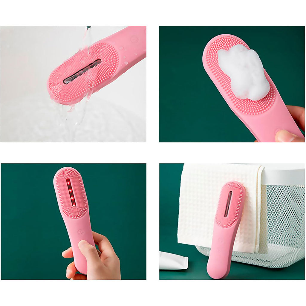 Brosse Nettoyante Visage Intelligente à LED : Nettoyage Profond et Photothérapie