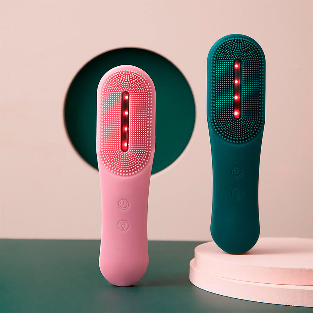 Brosse Nettoyante Visage Intelligente à LED : Nettoyage Profond et Photothérapie