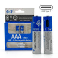 Batteries AAA Rechargeables via USB-C : Performance et Praticité