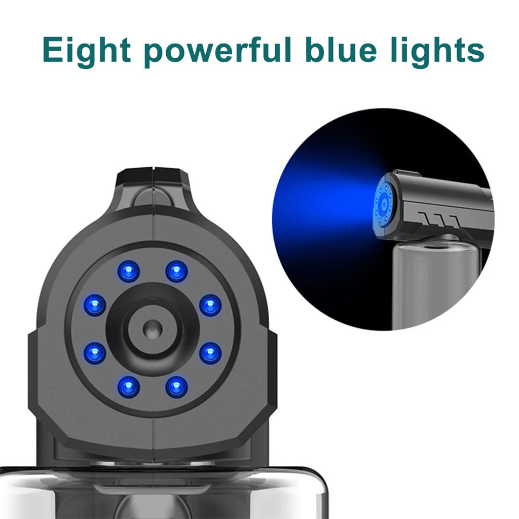 Nano-Pulvérisateur Électrique : Brume Froide et Désinfection LED Bleue