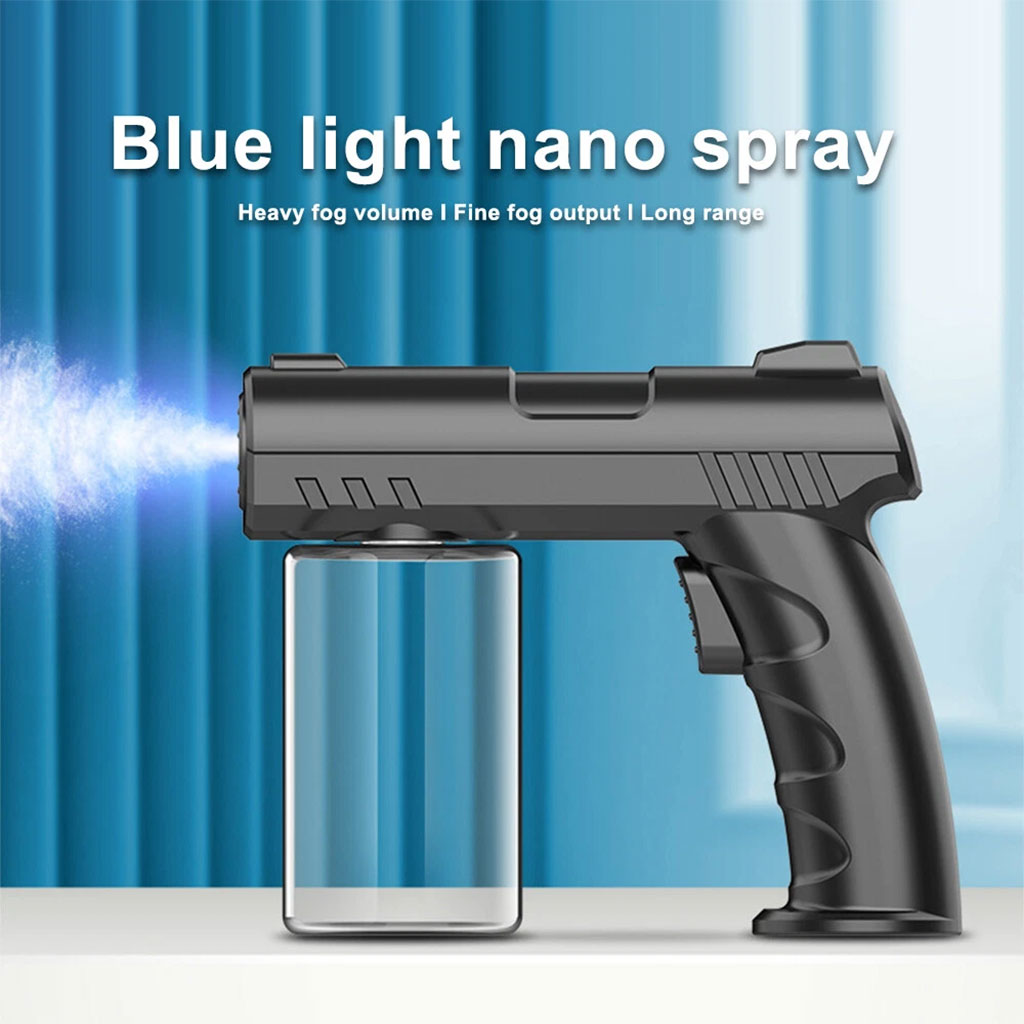 Nano-Pulvérisateur Électrique : Brume Froide et Désinfection LED Bleue