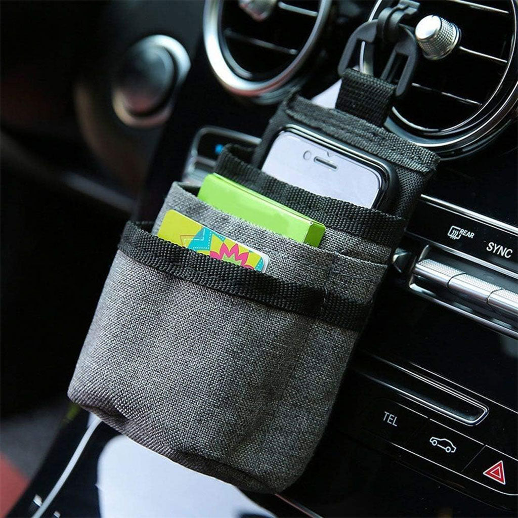 Organisateur de siège voiture multifonction – 5 poches avec passage câble et installation facile