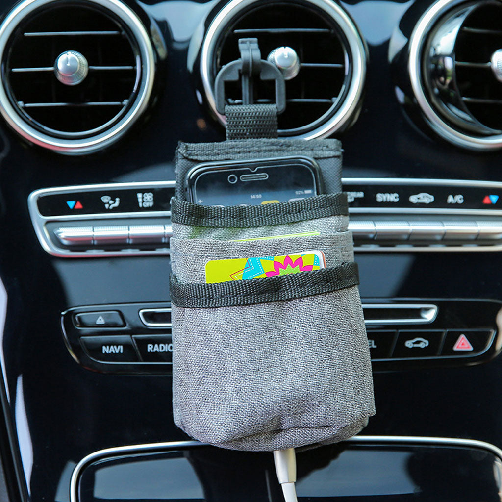 Organisateur de siège voiture multifonction – 5 poches avec passage câble et installation facile