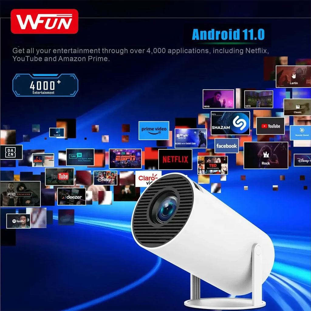 Projecteur de Jeux Stick 4K avec Android 11 – 20 000+ Jeux et Double Manette