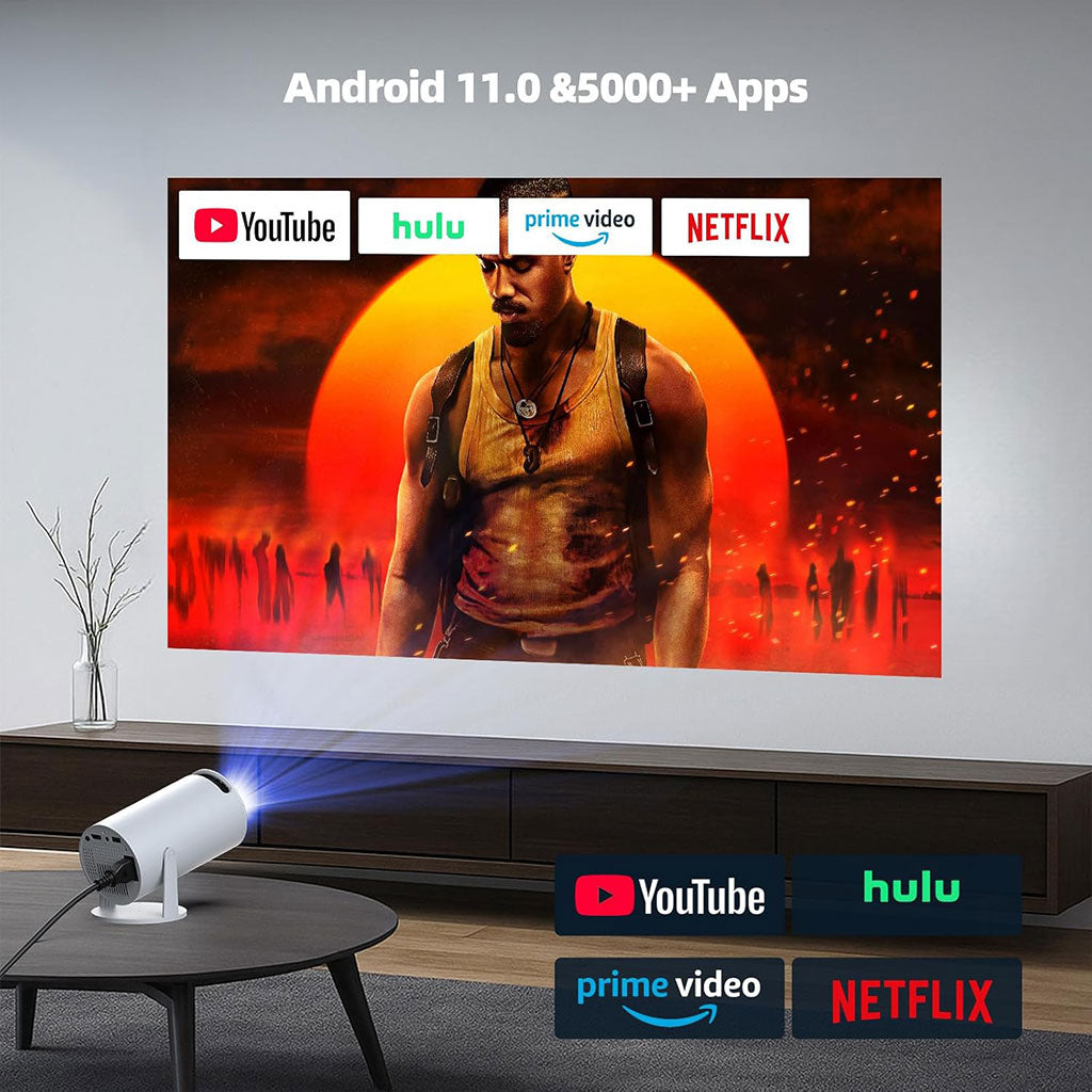Projecteur de Jeux Stick 4K avec Android 11 – 20 000+ Jeux et Double Manette