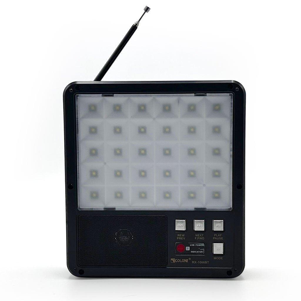Lampe Solaire Multifonction RX-1066BT – Lumière, Bluetooth et Power Bank