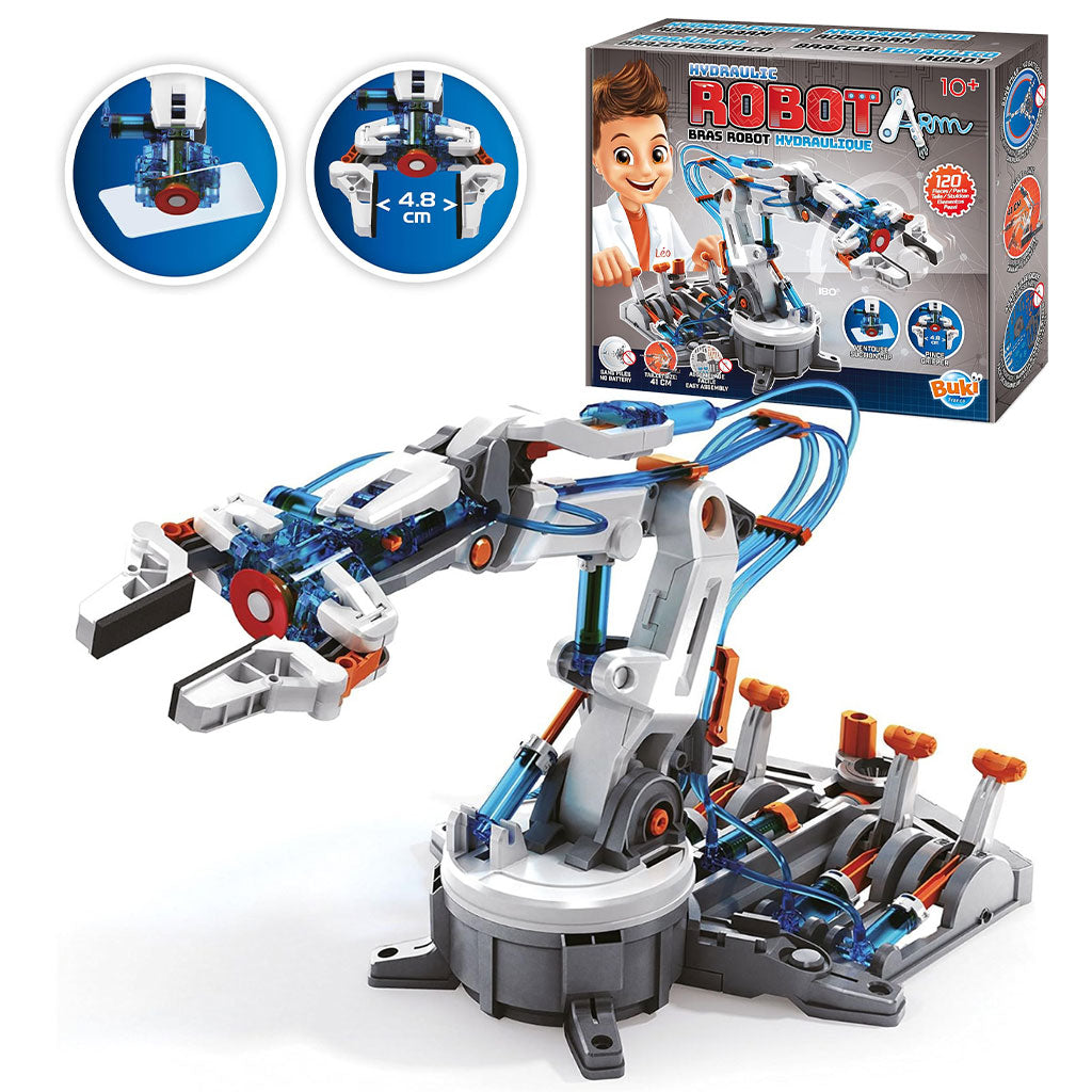 Robot hydraulique éducatif à assembler – kit STEM interactif pour enfants et adolescents