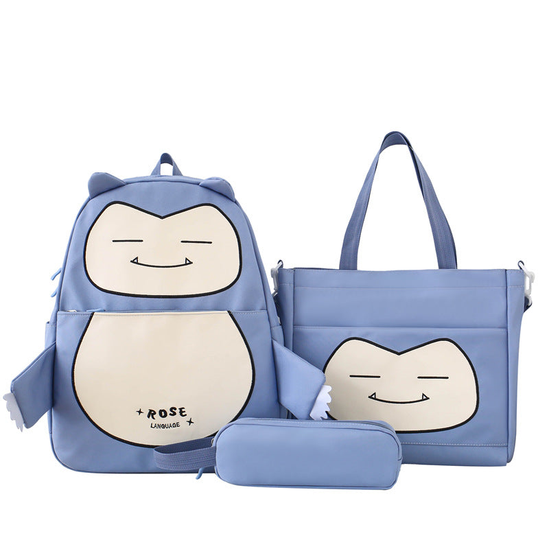 Ensemble de Sacs Snorlax Bleu : Le Pack Complet pour un Style Original et Confortable