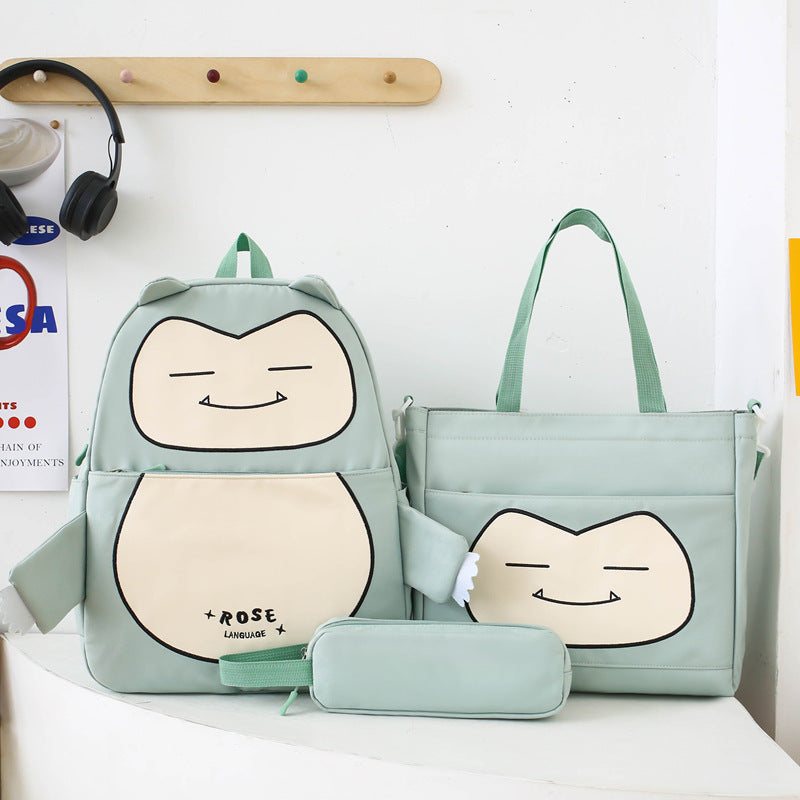 Ensemble de Sacs Snorlax Vert : Le Pack Complet pour un Style Original et Confortable