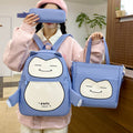 Ensemble de Sacs Snorlax Bleu : Le Pack Complet pour un Style Original et Confortable
