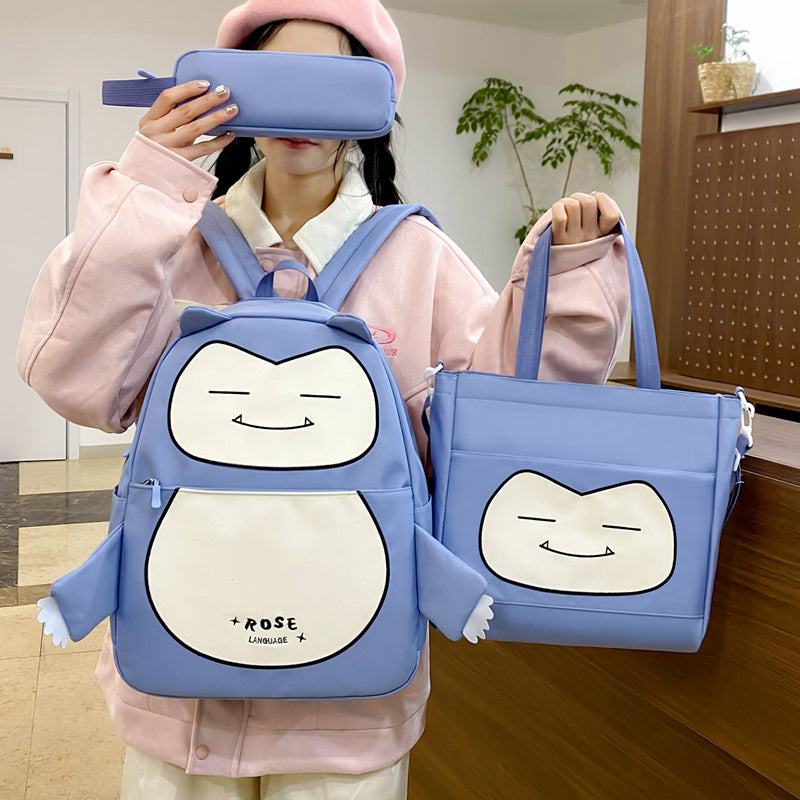 Ensemble de Sacs Snorlax Bleu : Le Pack Complet pour un Style Original et Confortable