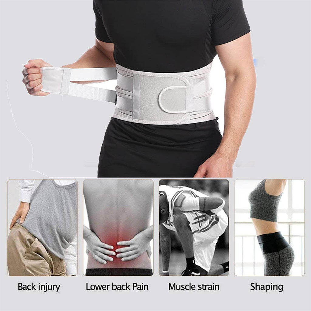 Ceinture Lombaire Médicale Haute Performance avec 5 Supports en Acier Anti-Douleur