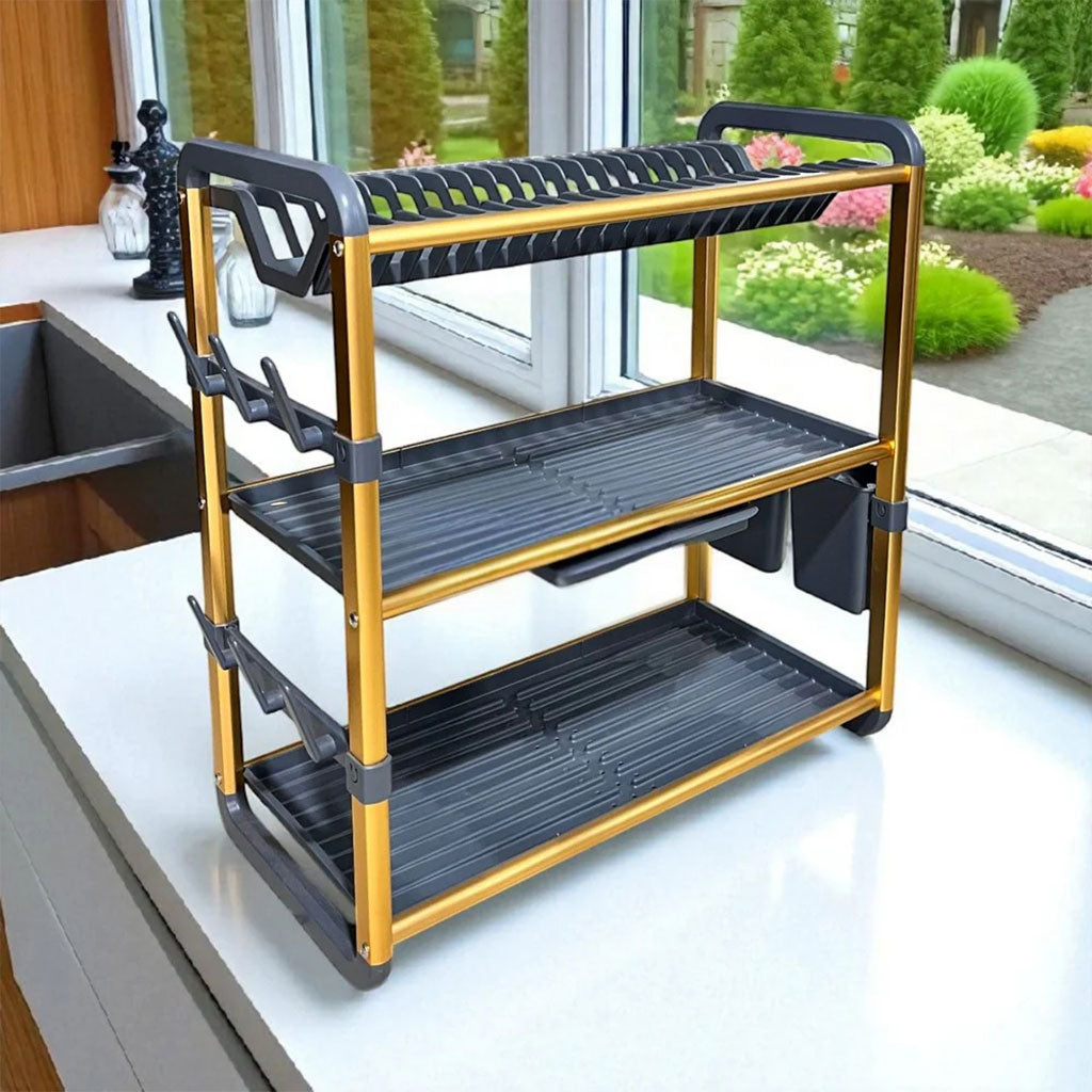 Égouttoir à Vaisselle en Aluminium 3ETG SX-841 : Élégance et Haute Durabilité