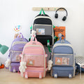 Sac à Dos Multifonction Kawaii Mauve : Confort, Style et Grande Capacité au Quotidien