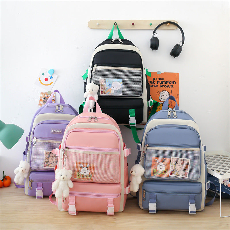 Sac à dos Kawaii imperméable Bleu – Grande capacité et confort