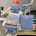 Sac à dos Kawaii imperméable Bleu – Grande capacité et confort