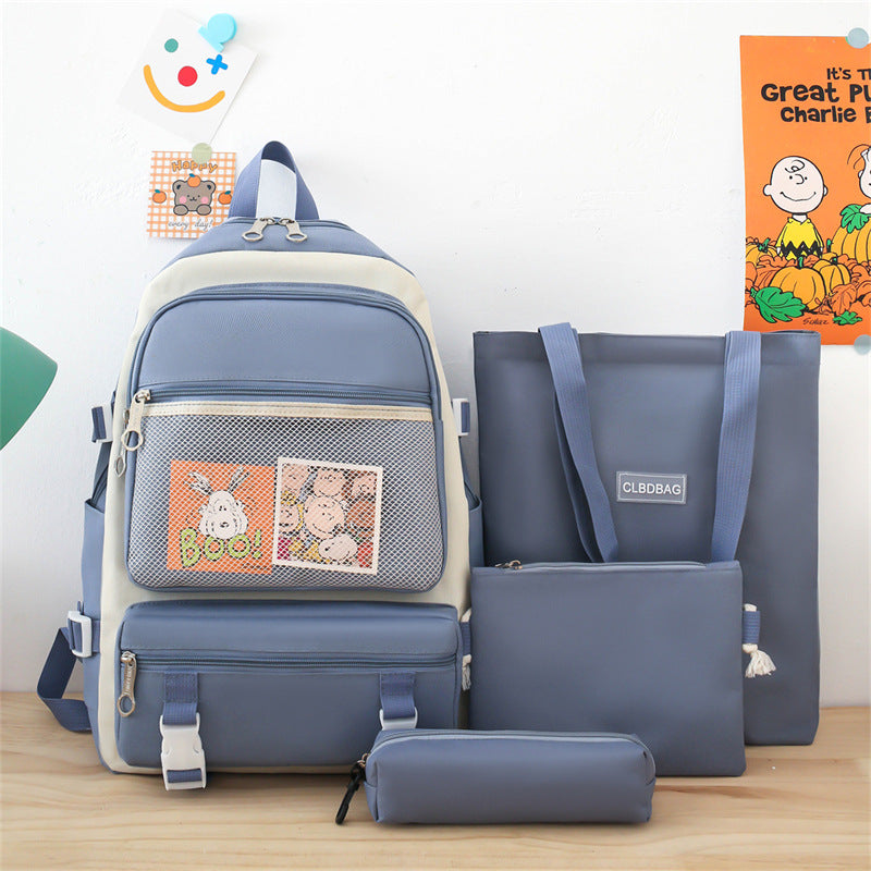 Sac à dos Kawaii imperméable Bleu – Grande capacité et confort