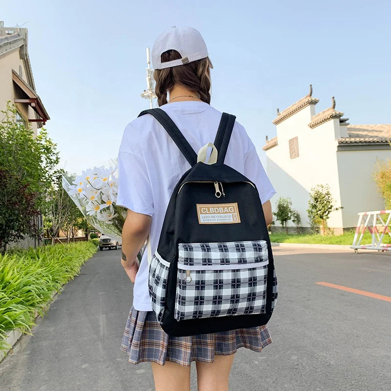 Sac à Dos Kawaii Multifonction Noir – Capacité et Style Unique