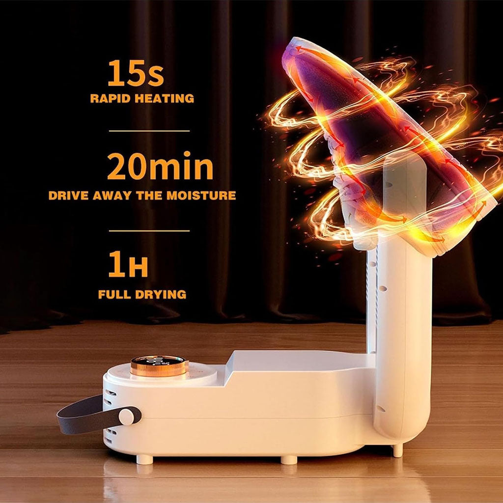 Sèche-Chaussures Intelligent : Chaleur à 360° et Support Extensible