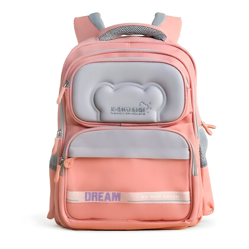 Sac à Dos Scolaire X-SHUAIQI® Rose – Confort, Sécurité et Style pour Enfants