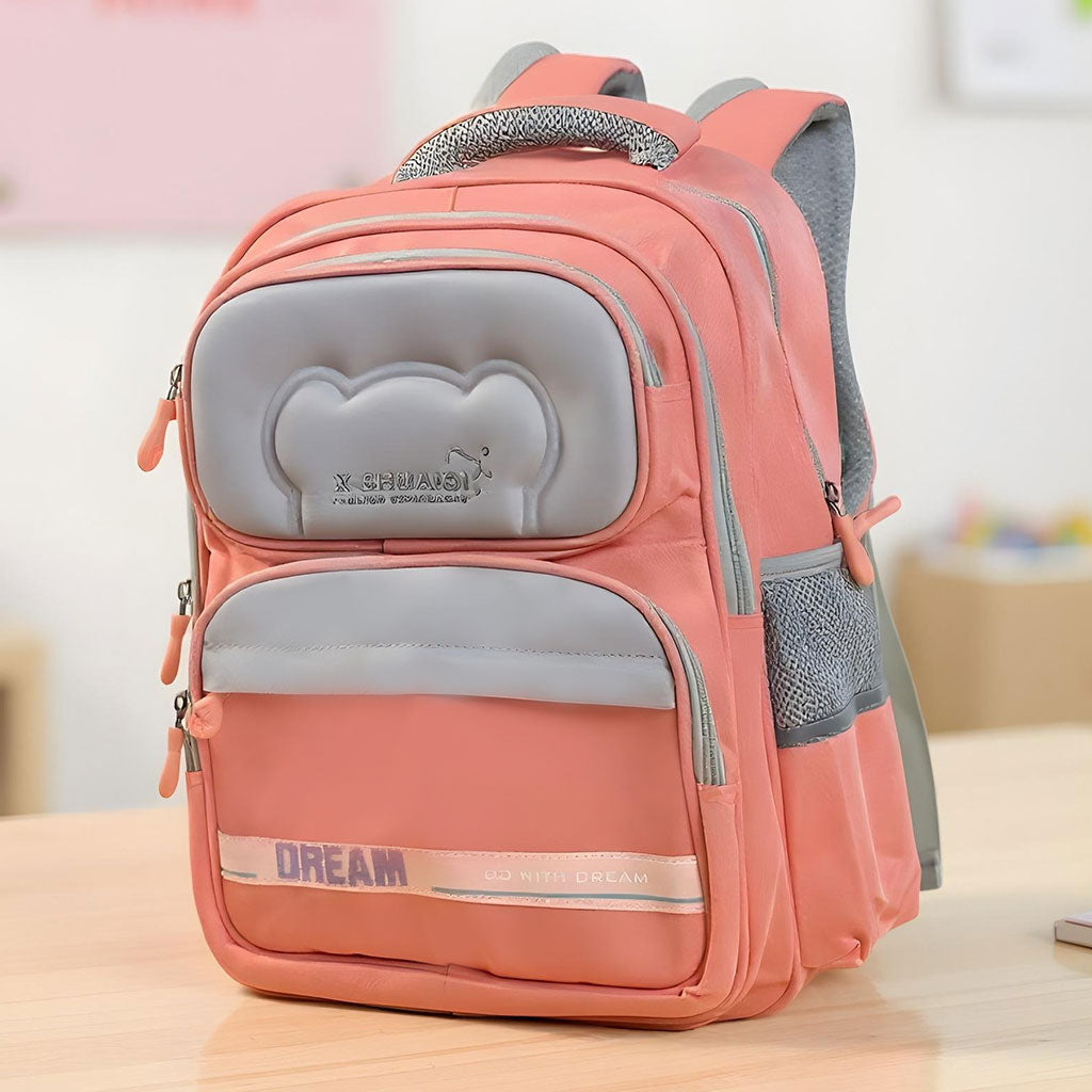 Sac à Dos Scolaire X-SHUAIQI® Rose – Confort, Sécurité et Style pour Enfants