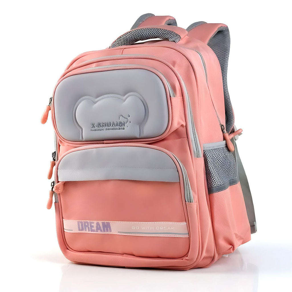 Sac à Dos Scolaire X-SHUAIQI® Rose – Confort, Sécurité et Style pour Enfants
