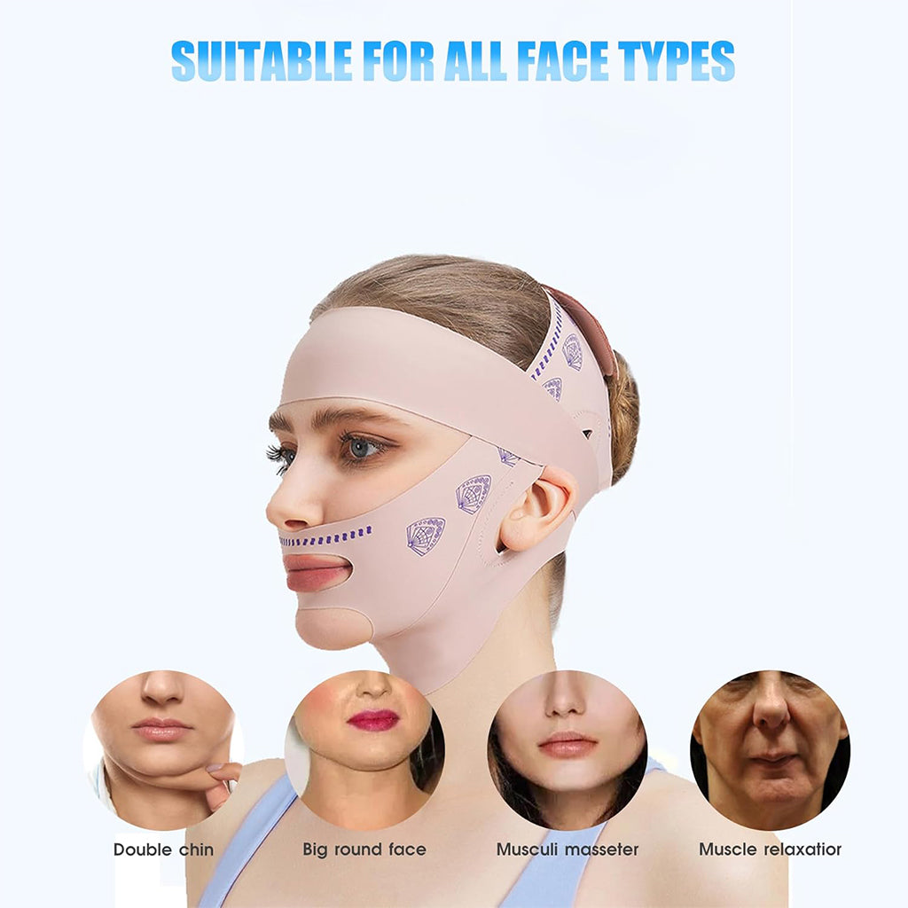 Bande de Raffermissement Double Menton – Visage Sculpté et Effet V Naturel