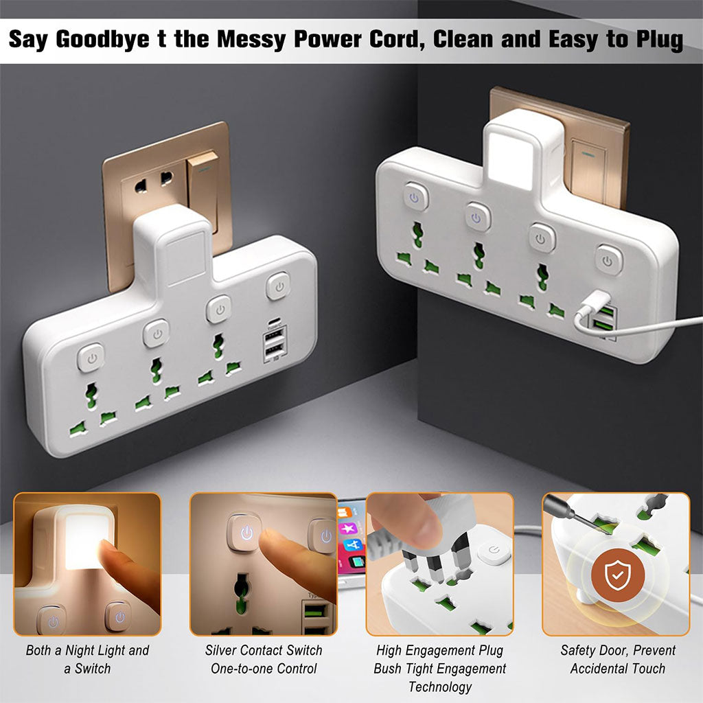Multiprise Connectée avec Ports USB & Type-C : Sécurité Totale et Confort au Quotidien