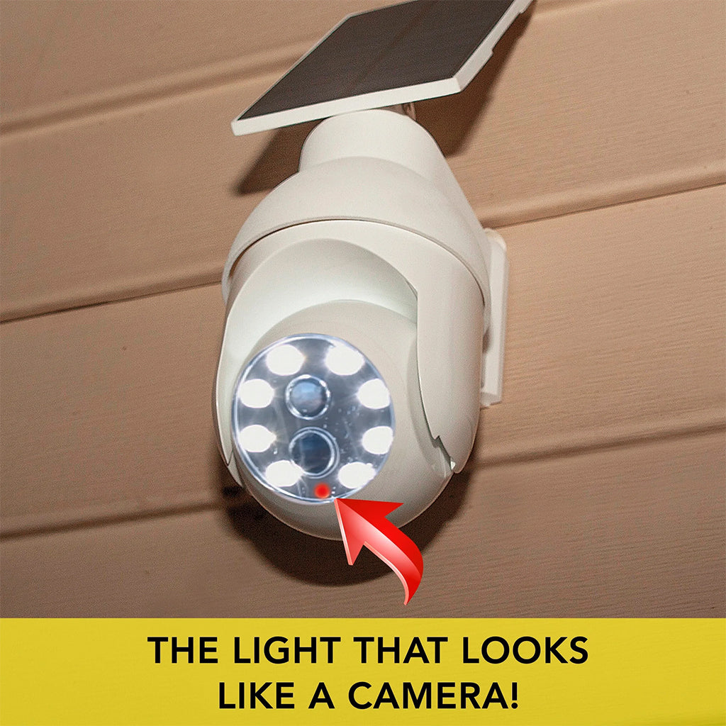 Lampe Solaire Sécurité 360° avec Détecteur de Mouvement – Effet Caméra