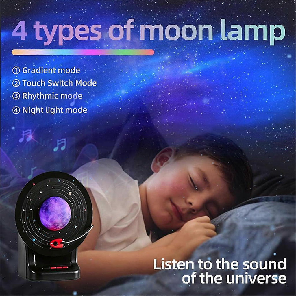 Lampe LED Galaxy avec Enceinte Bluetooth – Lumière Ambiance & Son 360°