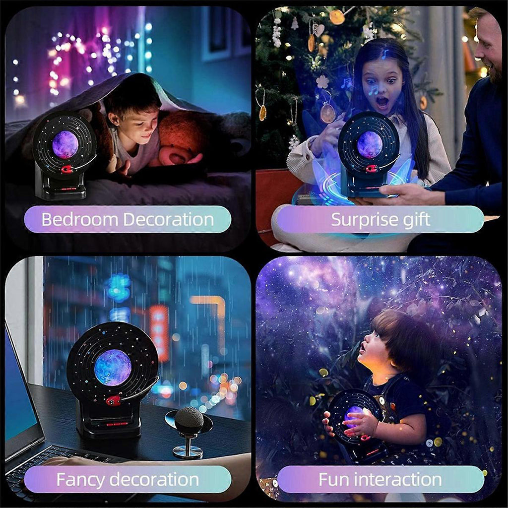 Lampe LED Galaxy avec Enceinte Bluetooth – Lumière Ambiance & Son 360°