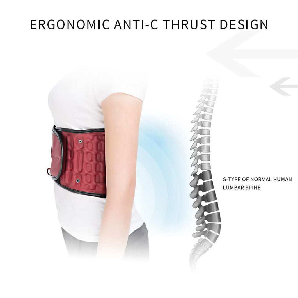 Ceinture de Traction Lombaire Gonflable – Soulagement et Décompression du Dos