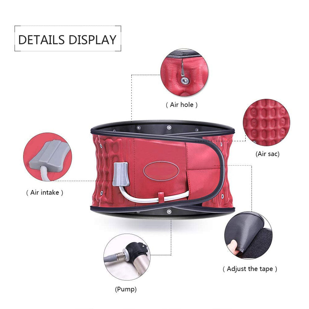 Ceinture de Traction Lombaire Gonflable – Soulagement et Décompression du Dos