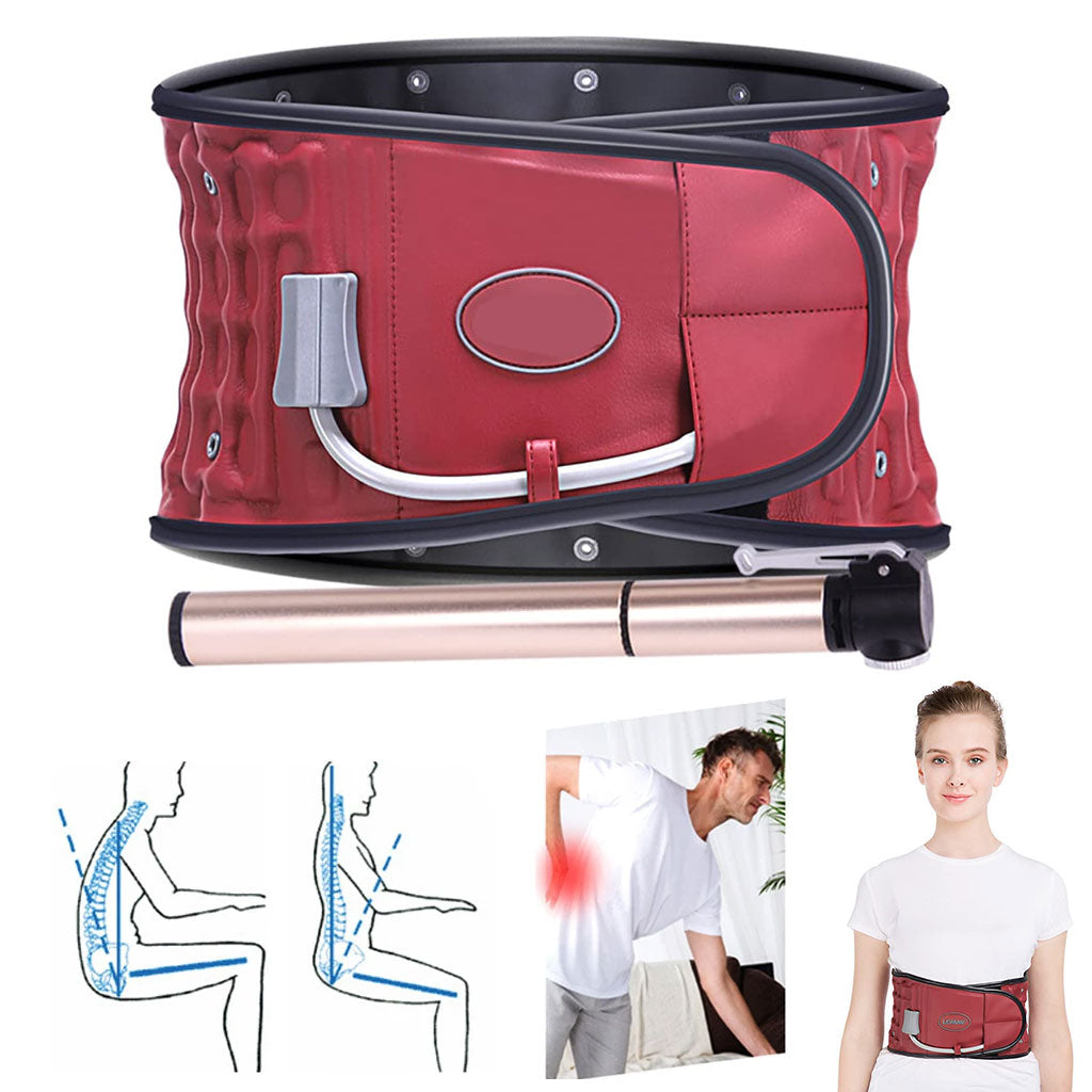 Ceinture de Traction Lombaire Gonflable – Soulagement et Décompression du Dos