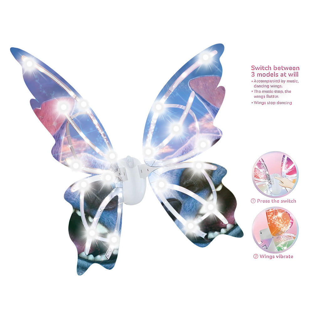 Ailes Lumineuses Magiques Enfant LED Stitch Kuromi Accessoire Fée Costume Fête