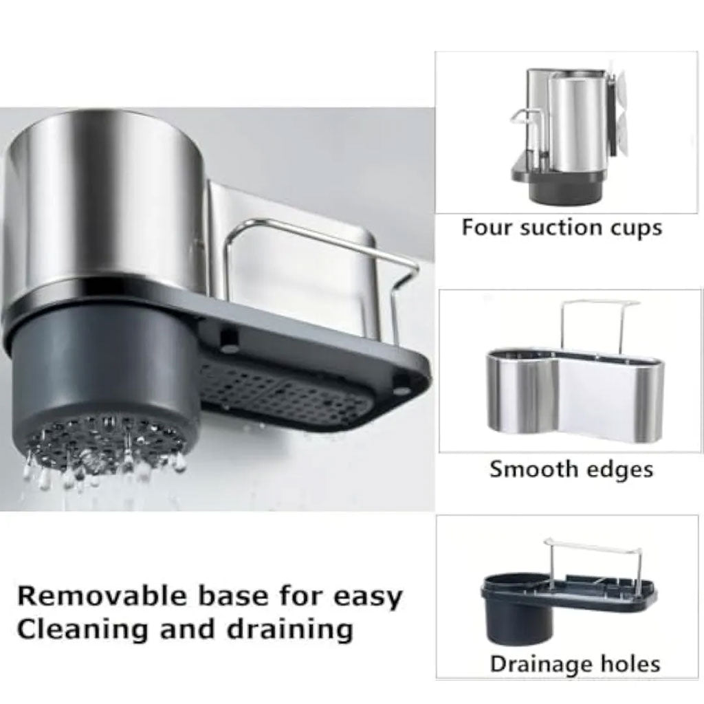 Support Éponge Inox Premium – Propreté, Style et Gain de Place