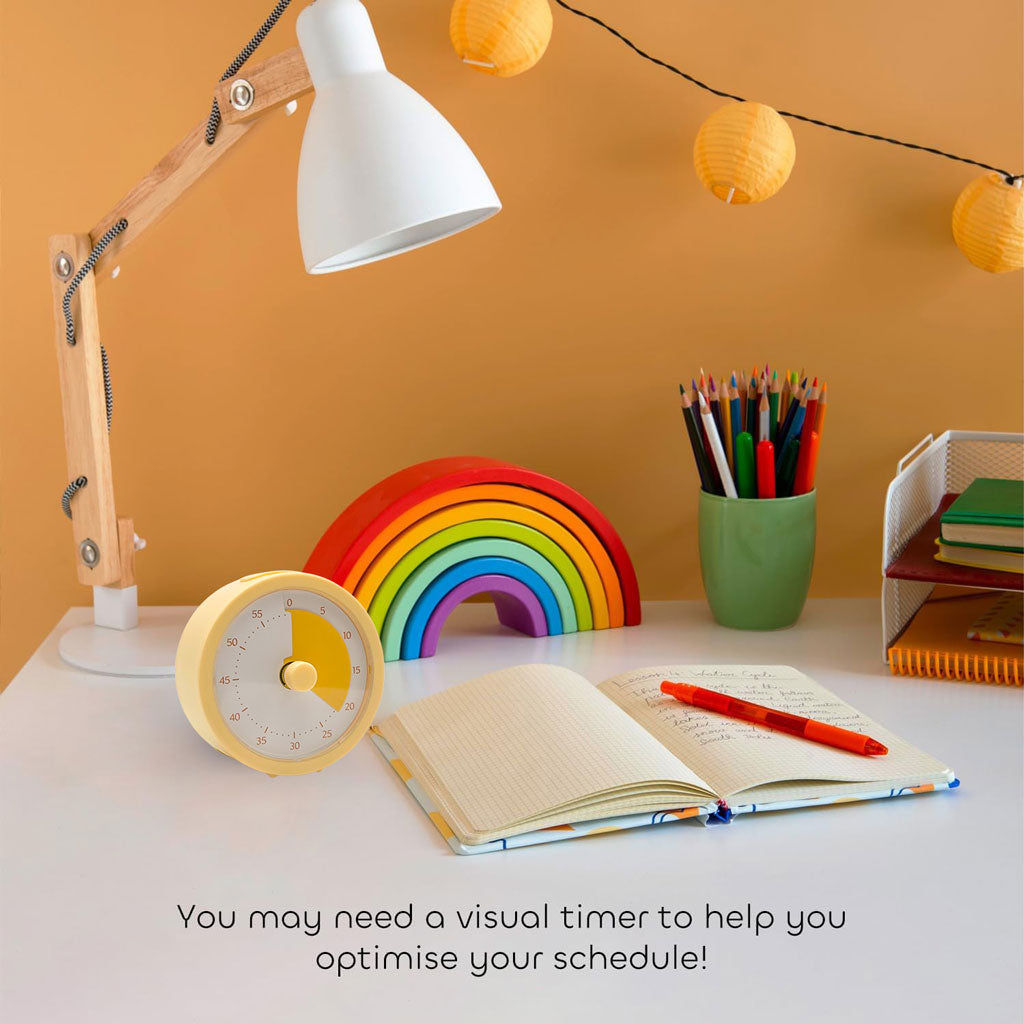 Minuteur Visuel outil de gestion du temps multifonctions – Apprentissage du Temps Ludique