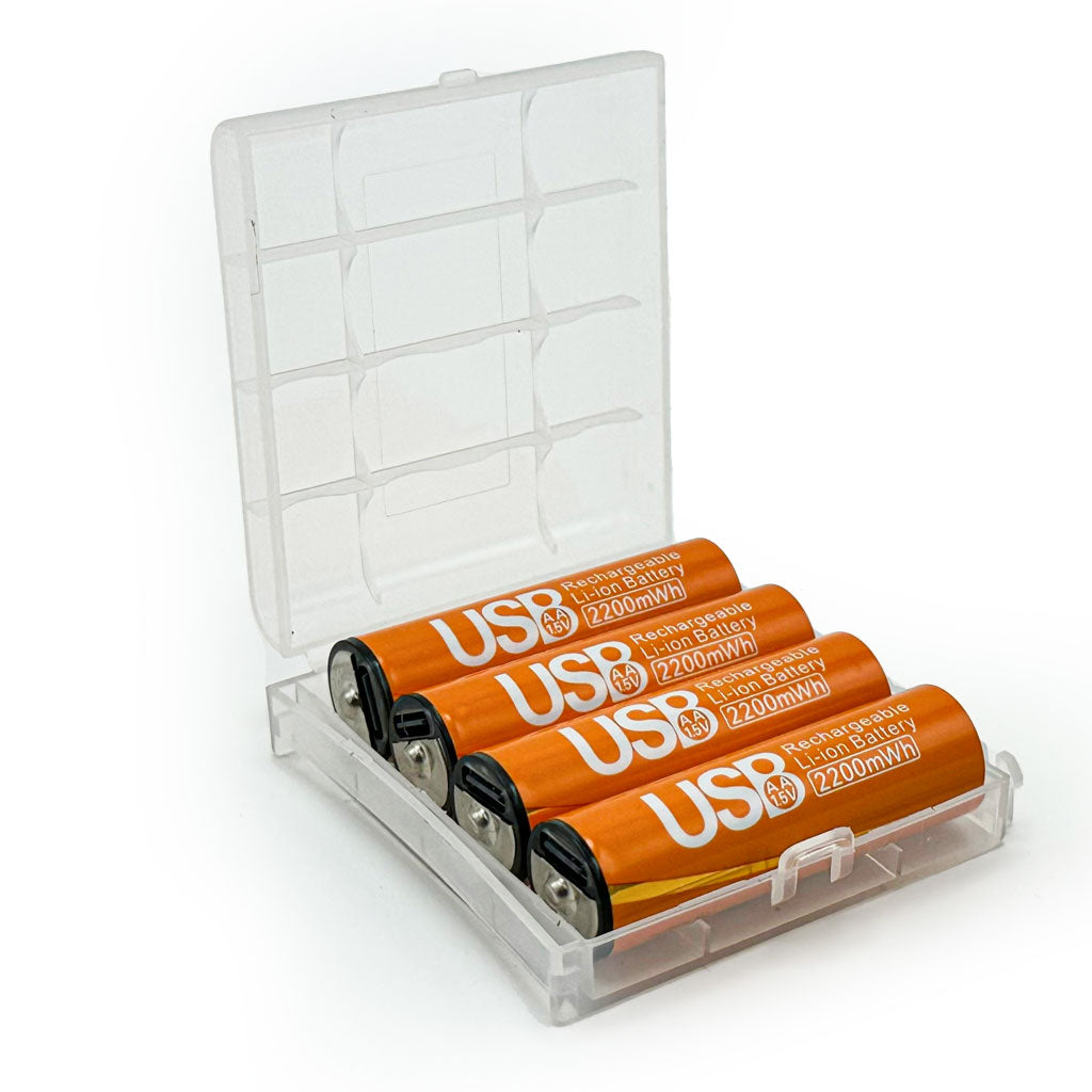 Pack de 4 Piles AA Rechargeables USB-C – Économiques & Écologiques