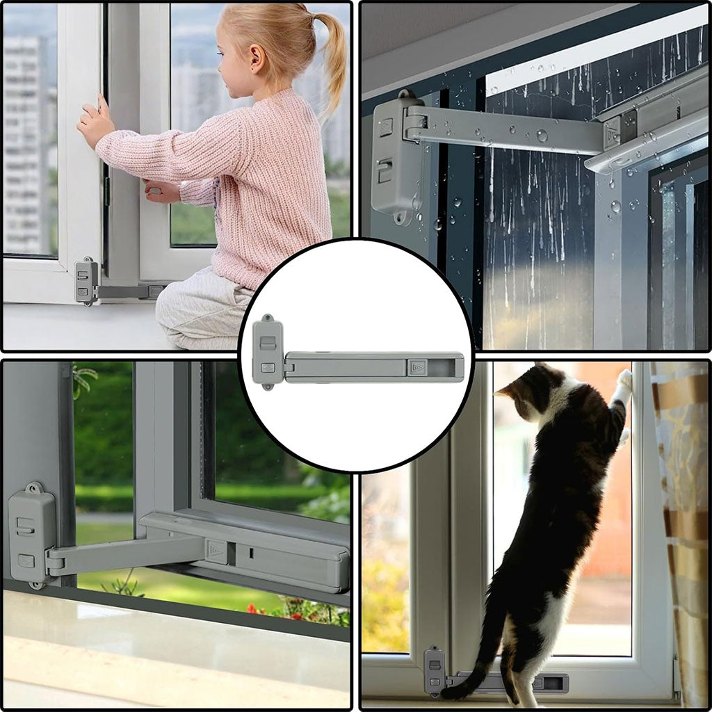 Entre-baîlleur de Fenêtre UPVC : Sécurité Enfant Sans Perçage
