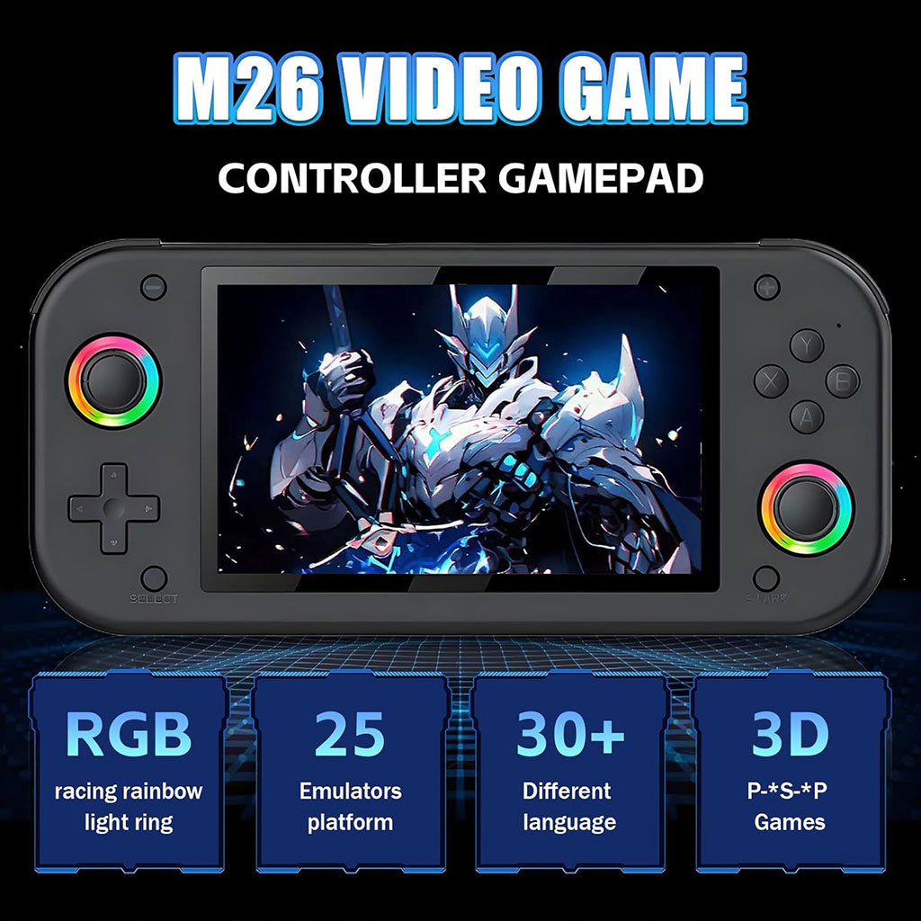 Console de Jeux Portable M26 – 30 000 Jeux & Écran IPS HD