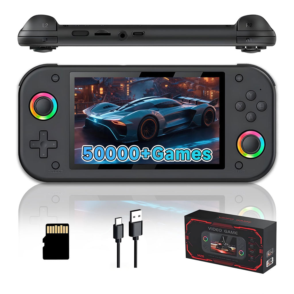 Console de Jeux Portable M26 – 30 000 Jeux & Écran IPS HD