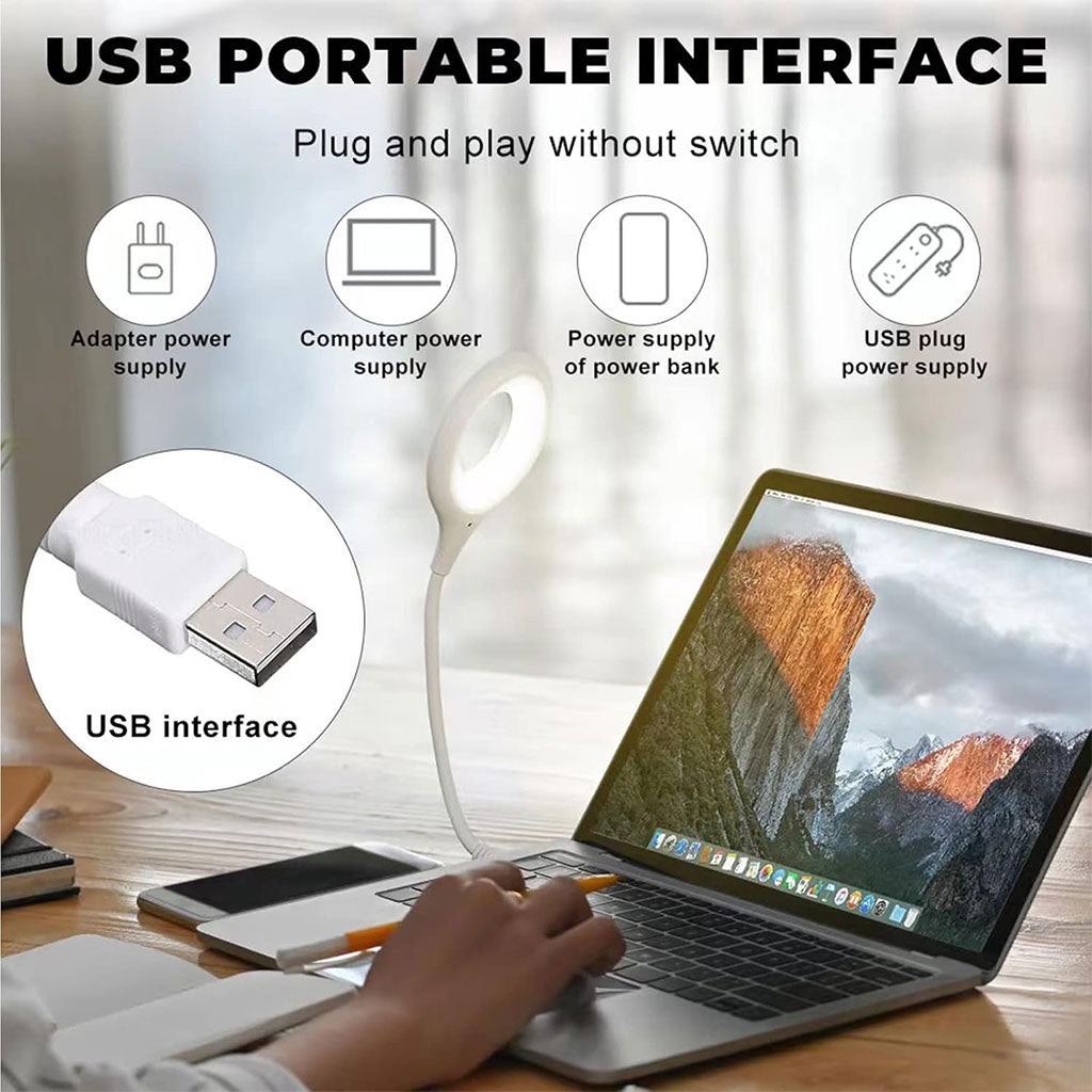 Lampe de Lecture USB Intelligente à Contrôle Vocal – Éclairage Flexible et Moderne