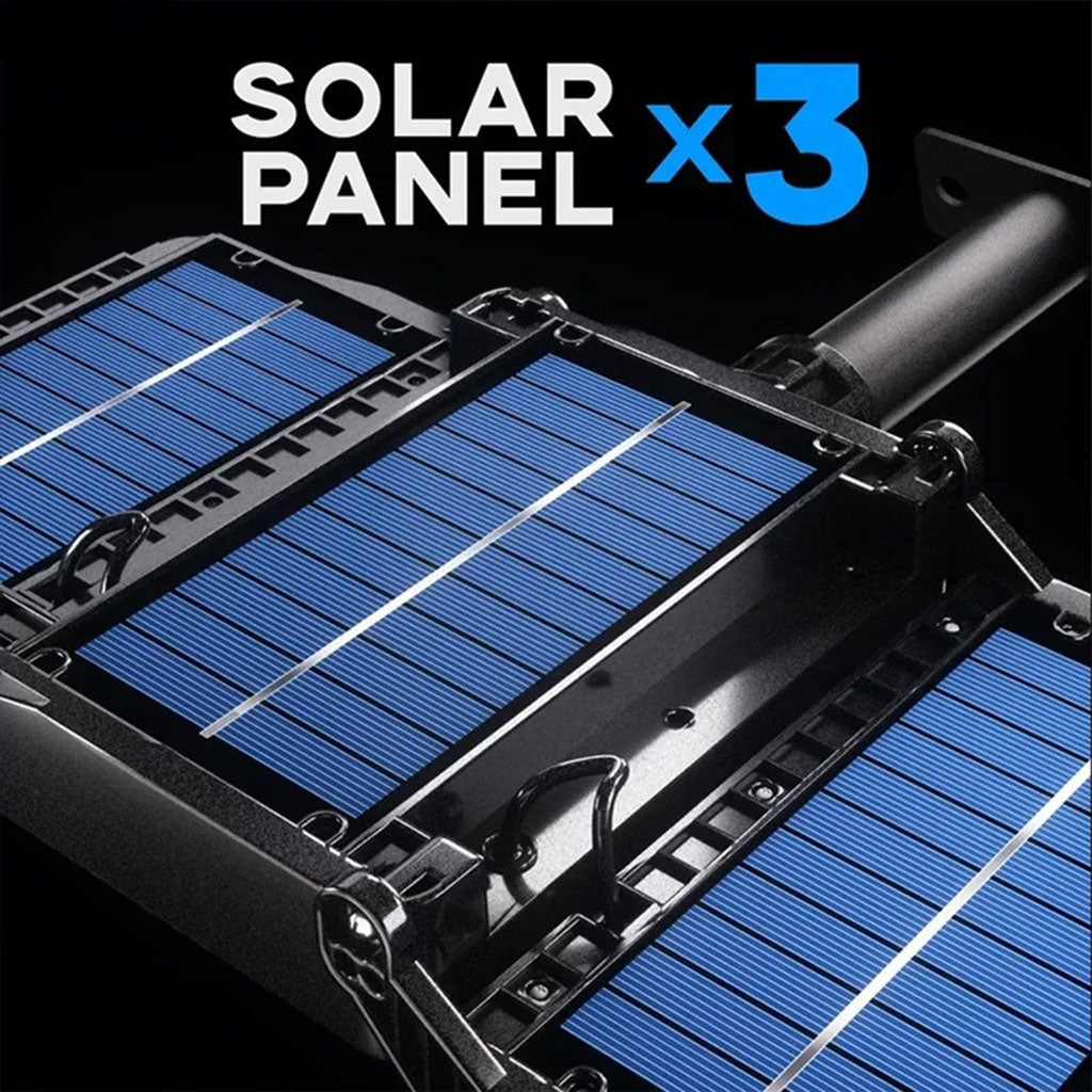 Applique Murale LED Solaire Intelligente 800 LED avec Détecteur de Mouvement Radar