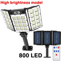 Applique Murale LED Solaire Intelligente 800 LED avec Détecteur de Mouvement Radar